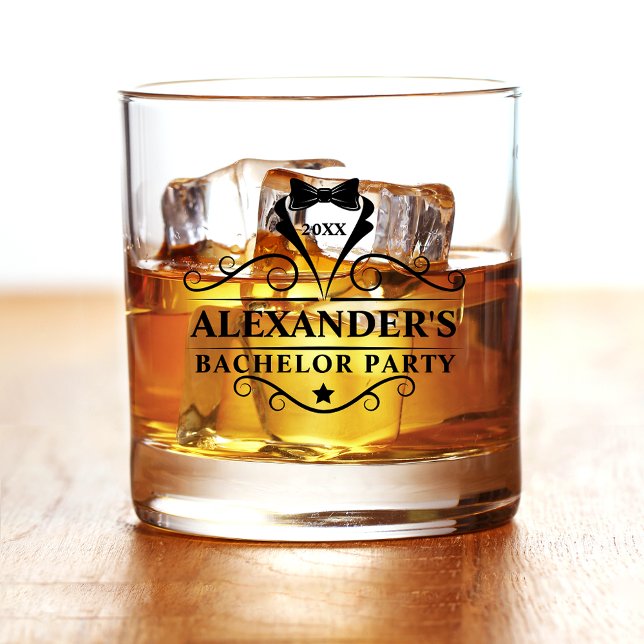 Vaso De Whiskey Partido del bachillerato: el traje negro (Several styles to choose from.)