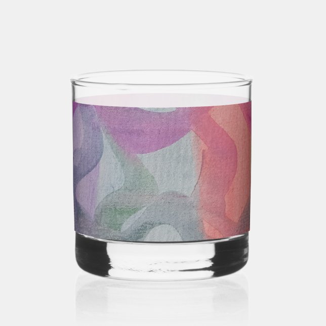 Vaso De Whiskey Pastel Resumen Arte (Anverso)