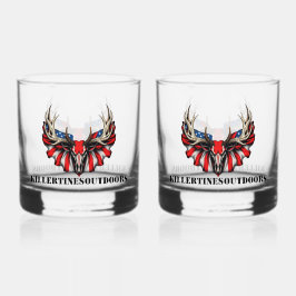 Vaso de Whiskey patriótico personalizado