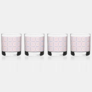 Vaso De Whiskey patrón continuo de formas circulares