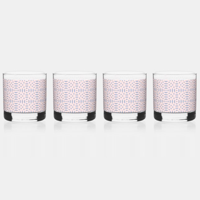 Vaso De Whiskey patrón continuo de formas circulares (Anverso)