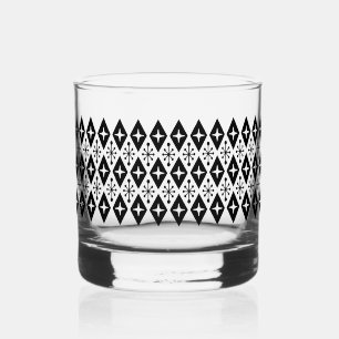 Vaso De Whiskey Patrón retro de estreno moderno de mediados del si