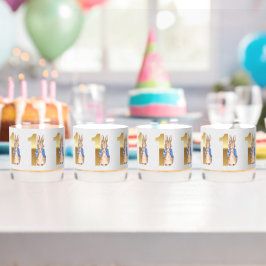 Vaso De Whiskey Pedro el Conejo el primer cumpleaños