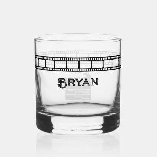 Vaso De Whiskey Película Bobina Director de Cine Camarógrafo Clapb