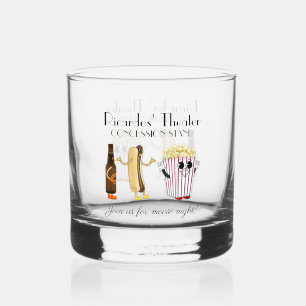 Vaso De Whiskey Película de Concesión de Teatro Hotdog Rock de pal