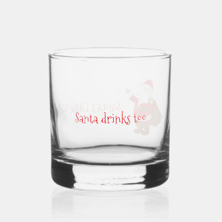 Vaso De Whiskey Pequeño Ayudante de Santa Jolly St Nick Personaliz