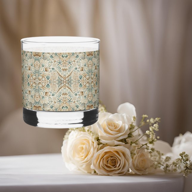 Vaso De Whiskey Perla Coast Elegance Shells Impresa Rocks Glasses (Subido por el creador)
