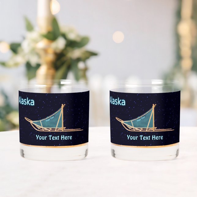 Vaso De Whiskey Perro Sled - Alaska (Insitu (Boda))