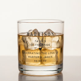Vaso De Whiskey Personalised Father Of The Groom Wedding Party