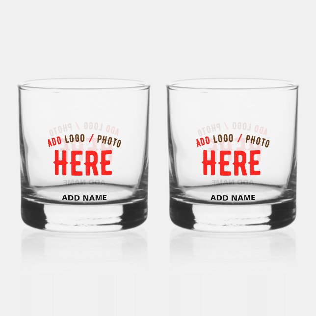 VASO DE WHISKEY PERSONALIZABLE MODERNO ESTILO CLARO VERIFICADO MAR (Anverso)