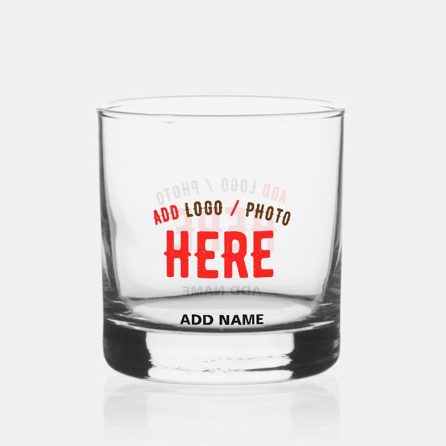 VASO DE WHISKEY PERSONALIZABLE MODERNO ESTILO CLARO VERIFICADO MAR (Anverso)
