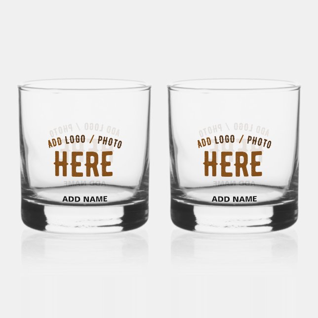 VASO DE WHISKEY PERSONALIZABLE MODERNO ESTILO CLARO VERIFICADO MAR (Anverso)