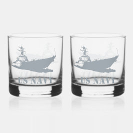 Vaso De Whiskey Personalizable NAVY