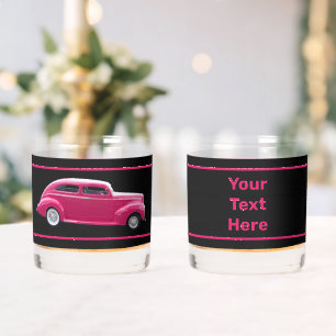 Vaso De Whiskey Personalizado 1940 Famoso americano Make Sedan