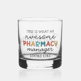Vaso De Whiskey Personalizado Director de Farmacia Awesome Funny