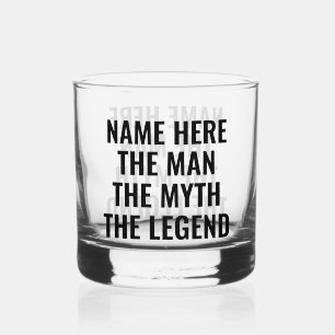 Vaso De Whiskey Personalizado El Hombre El Mito La Leyenda