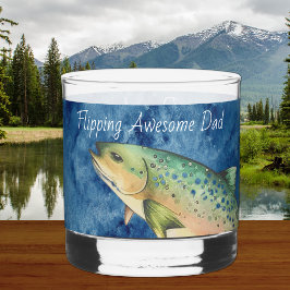 Vaso De Whiskey Personalizado Fly Fishman