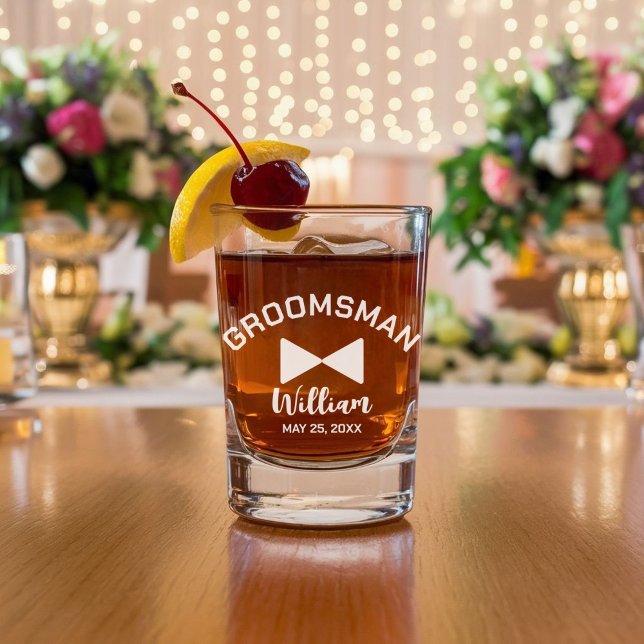 Vaso De Whiskey Personalizado Groomsman juego de cristal de whiske (Subido por el creador)