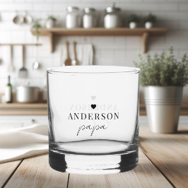 Vaso De Whiskey Personalizado Papa | Regalo de abuelo personalizad