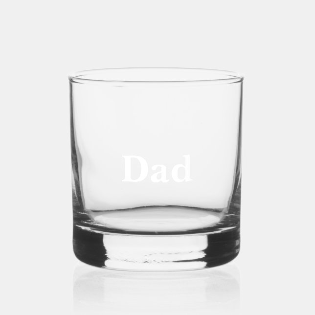 Vaso De Whiskey Personalizado para papá (Anverso)