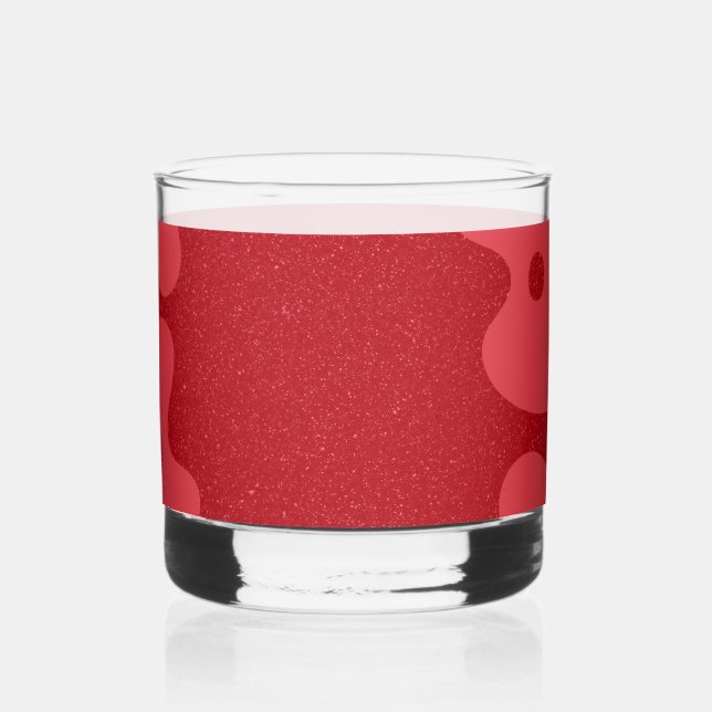 Vaso De Whiskey Personalizado Tomate Red Bubble Rocks Glass (Izquierda)