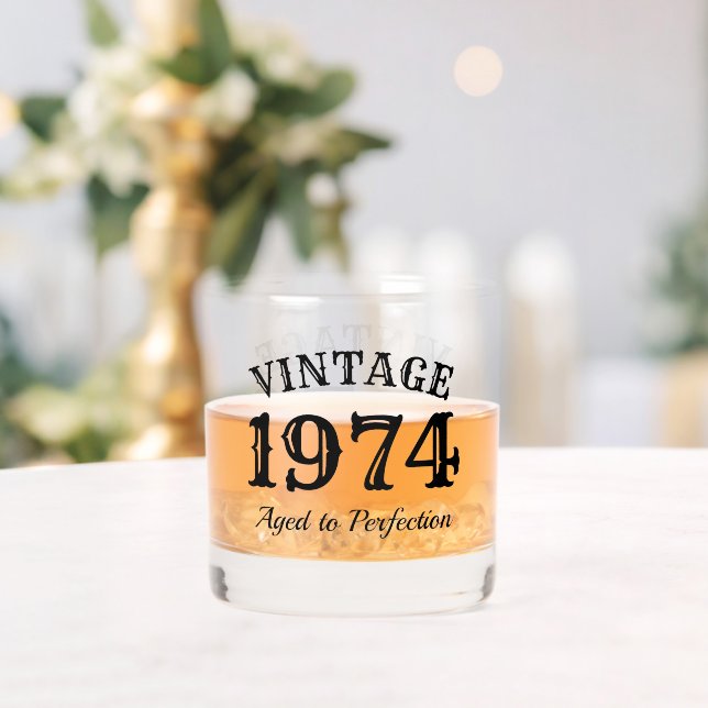 Vaso De Whiskey Personalizado whisky beber vidrio 50 regalo de cum (Insitu (Boda))