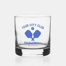 Vaso De Whiskey Pickleball Player Club Nombre del equipo Personali