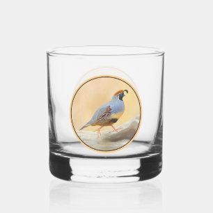 Vaso De Whiskey Pintura de codorniz de Gambrel - Arte original de