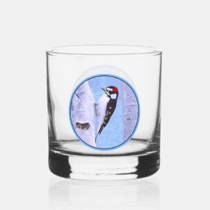 Vaso De Whiskey Pintura de pájaro lechoso - Arte original de pájar