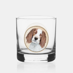 Vaso De Whiskey Pintura irlandesa de estilo rojo y blanco - Arte o