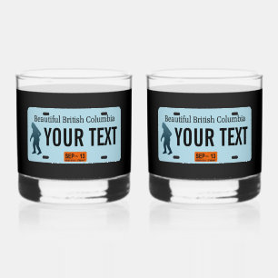 Vaso De Whiskey Placa de British Columbia Sasquatch