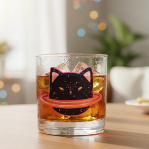 Vaso De Whiskey Planet Cat Whiskey Glass
