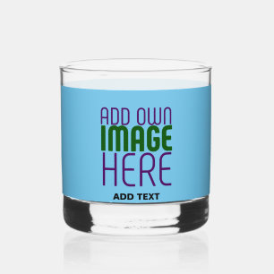 VASO DE WHISKEY PLANTILLA DE TEXTO DE IMAGEN AZUL MODERNA EDITABLE