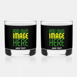 VASO DE WHISKEY PLANTILLA DE TEXTO DE IMAGEN NEGRA SENCILLA EDITAB