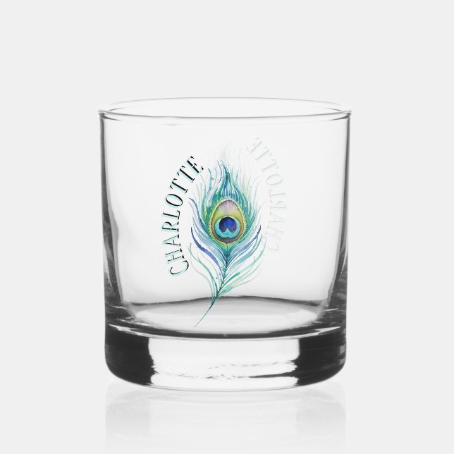 Vaso De Whiskey Pluma (Anverso)