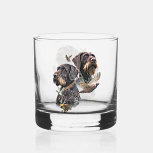 Vaso De Whiskey Pointer de pelo duro alemán