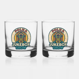Vaso De Whiskey Polka Jukebox Logo Drinkware Set
