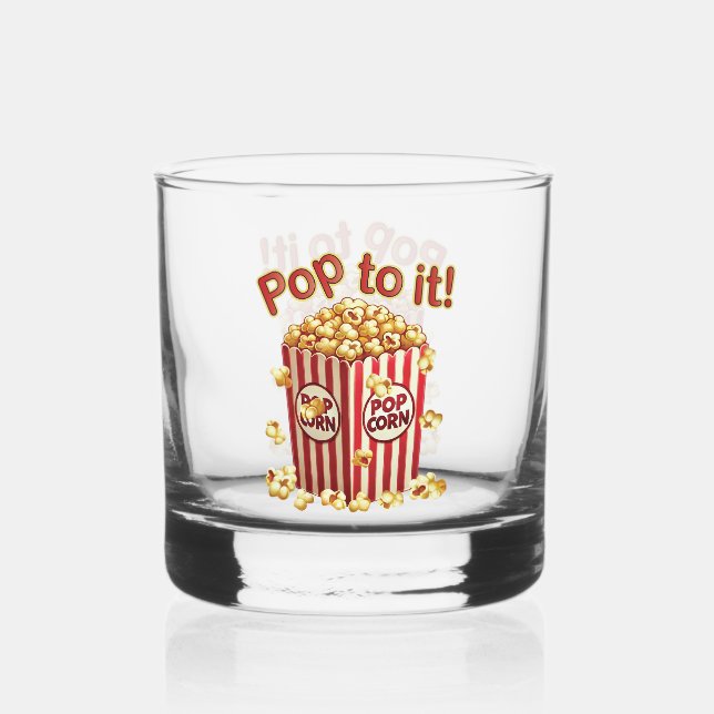 Vaso De Whiskey Poppin' con Style - "¡Pídele!" (Anverso)