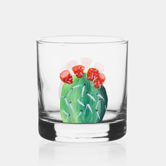 Vaso De Whiskey Prickly Pear Cactus (Anverso)