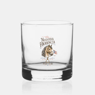 Vaso De Whiskey Puerto Rico Paso Fino – Nuestra Herencia
