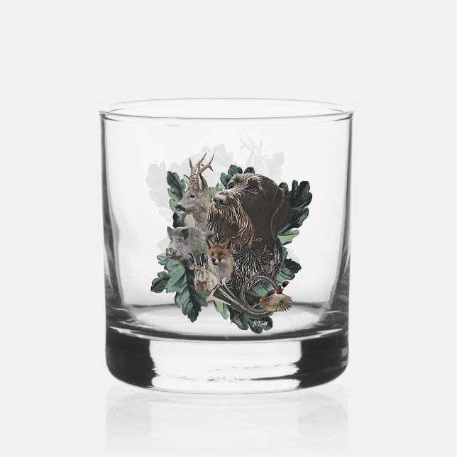 Vaso De Whiskey Puntero inalámbrico alemán (Anverso)
