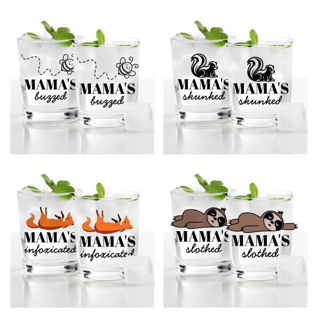 Vaso De Whiskey Razón Personalizada De Sloth Fox Bee Y Fox Guay Fu (Subido por el creador)