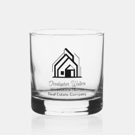 Vaso De Whiskey Real Estate Company Customized Realtor Logo