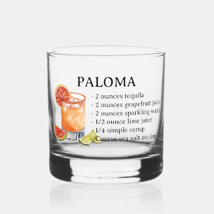 Vaso De Whiskey Receta de cócteles de Paloma Tequila