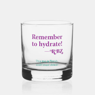 Vaso De Whiskey Recuerda hidratarte