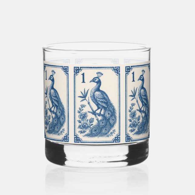 Vaso De Whiskey Regal Birdy Bam Mahjong Cocktail Glass (Anverso)