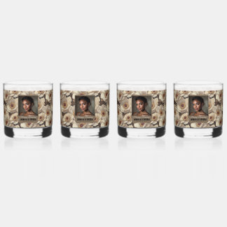 Vaso De Whiskey Regalo de cumpleaños número cuarenta Anémonas Péta