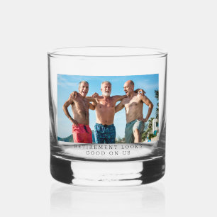 Vaso De Whiskey Regalo de foto con humor personalizado para jubila