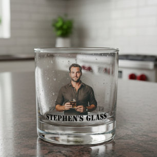 Vaso De Whiskey Regalo de Foto Personalizado