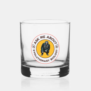 Vaso De Whiskey Regalo de humor friki de biología de la evolución 
